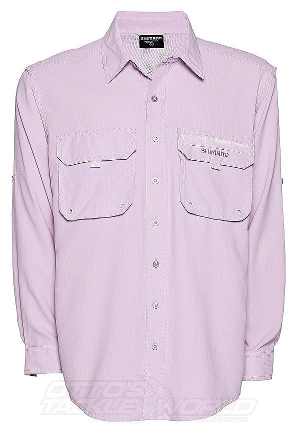Shirts Shimano Girls Lilac Vented Shirt 1 Shirts Shimano Girls Lilac Vented Shirt