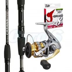 Estuary Combo Bream, Whiting And Trout Ultra Light Lure Fishing Combo Shimano Sedona 2000 And Catana 702