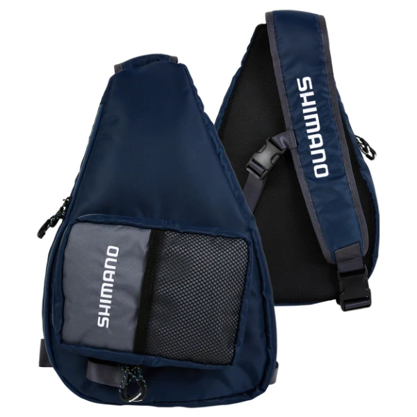 Tackle Bags Shimano Sling Bag Navy / Grey / Lime LUGB-19 1 Tackle Bags Shimano Sling Bag Navy / Grey / Lime LUGB-19