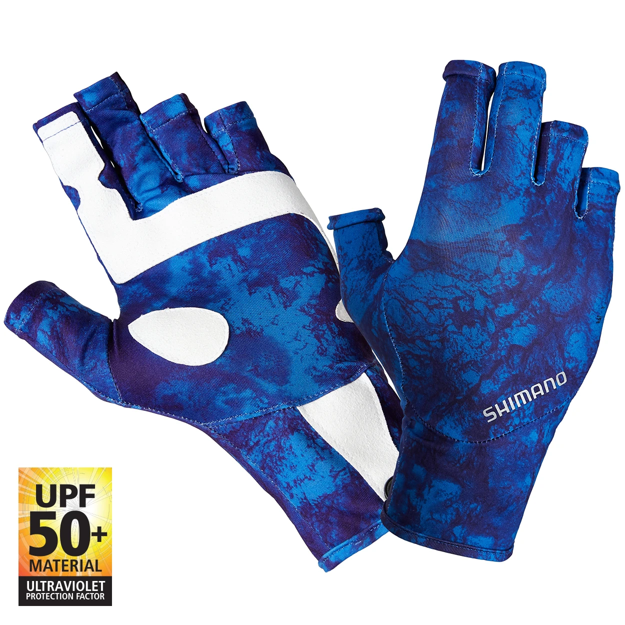Shimano Sun Gloves UPF Water Camo 1 Shimano Sun Gloves UPF Water Camo